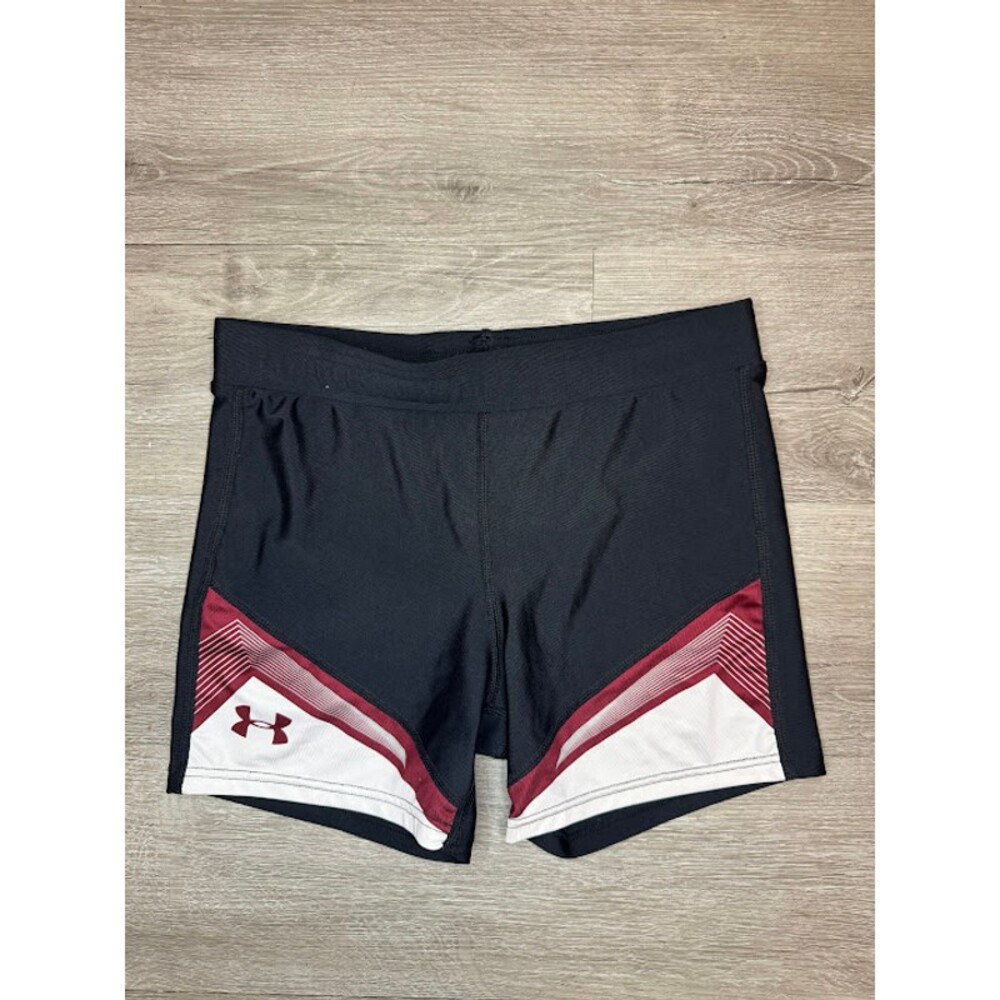 Black Red White Performance Compression Shorts Athletic Activewear Small